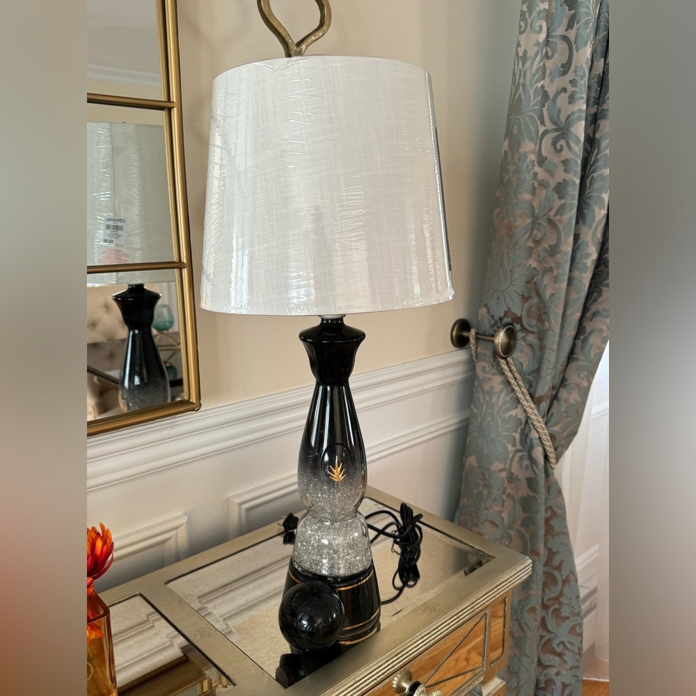 Golden Glow Tequila Bottle Lamp